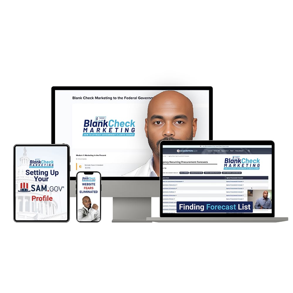 Blank Check Marketing to the Federal Government