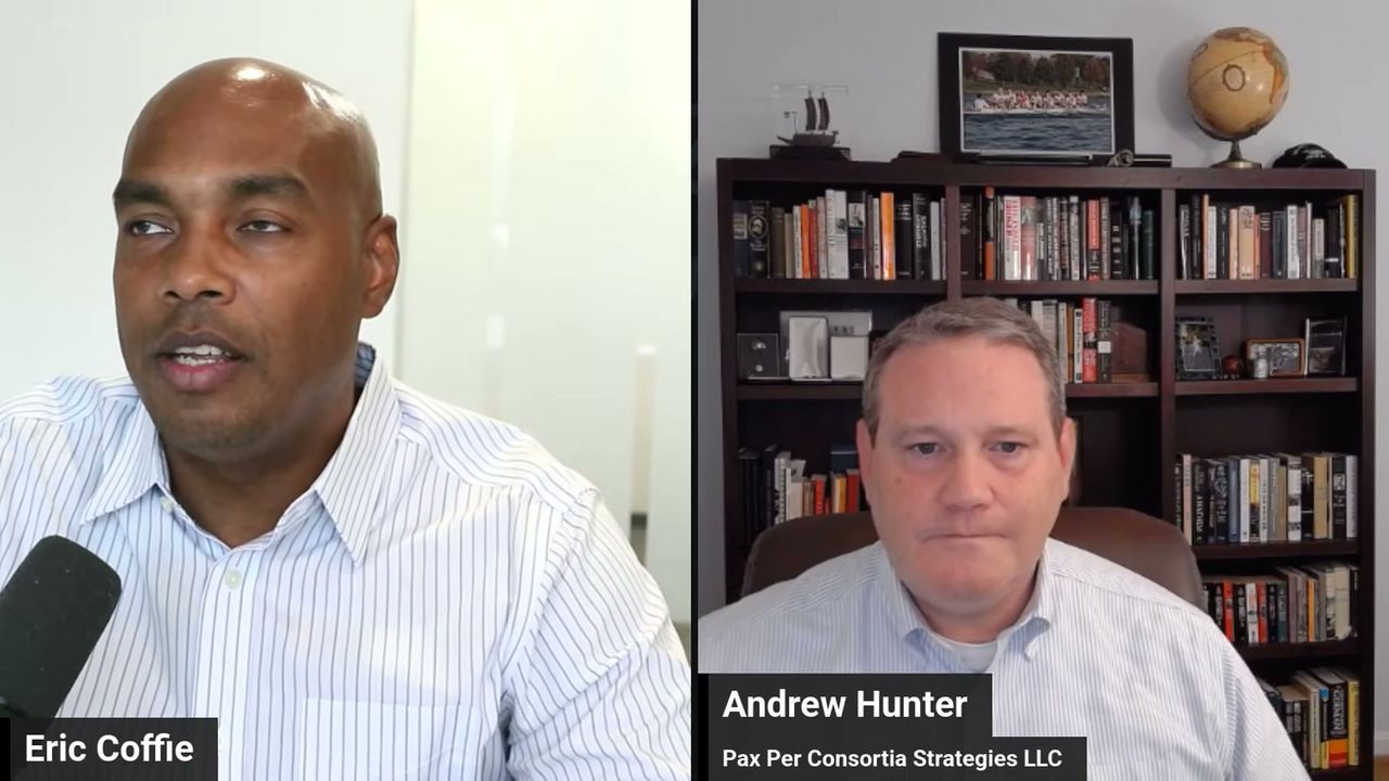 Eric Coffie in conversation with Andrew Hunter