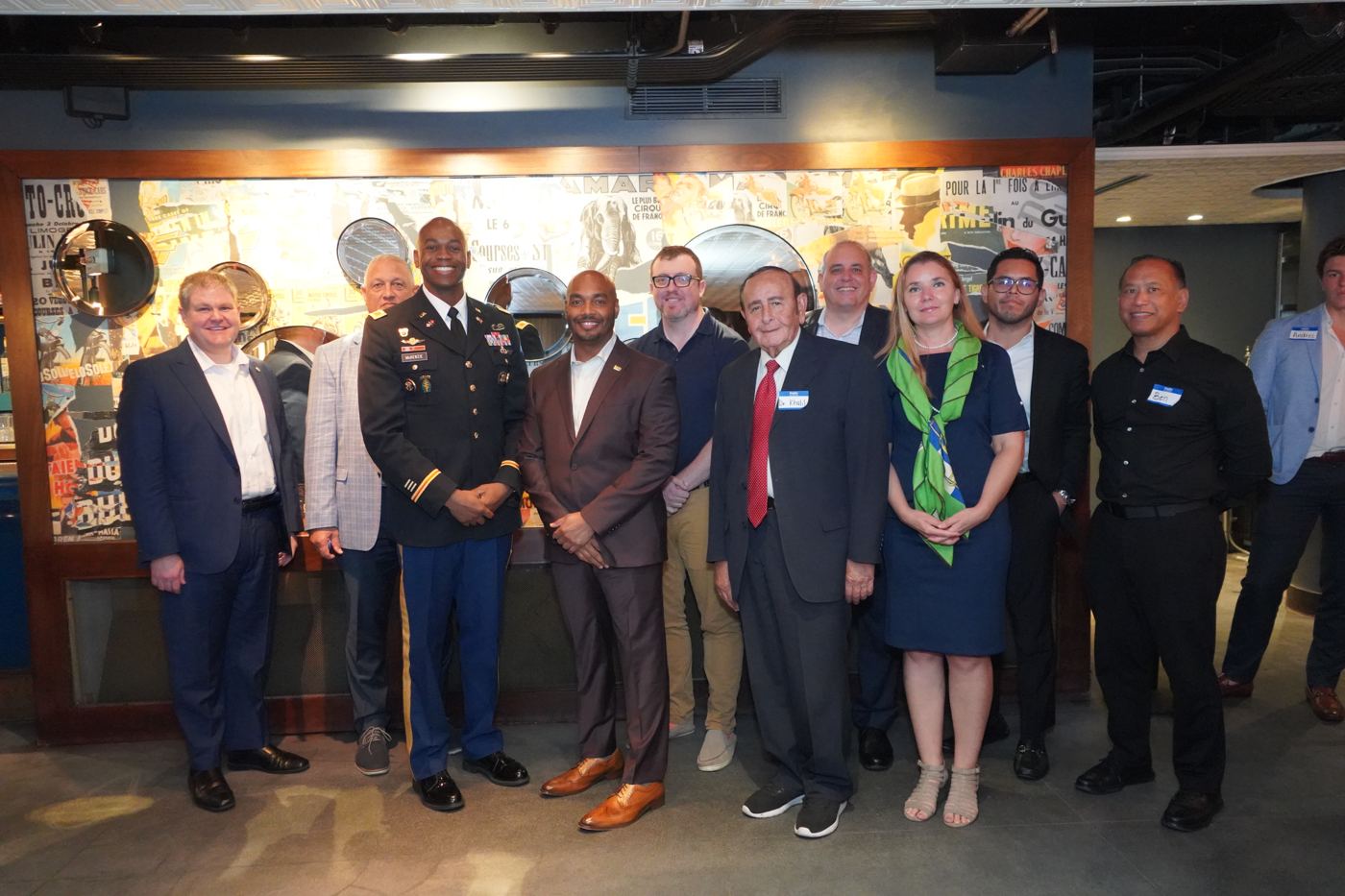 Eric Coffie with Col. Simon McKenzie and industry leaders at the OTA Roundtable, GCG Summit 2024